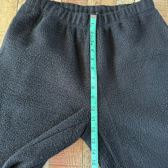 Good American Black Sherpa Fleece Sweatshirt & Joggers Set Size 1 - Picture 6 of 12